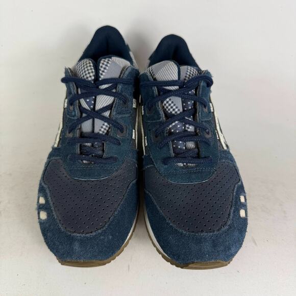 Asics Gel-Lyte III Athletic Shoes Womens 7 Navy Blue Low Top Running Sneakers - Picture 4 of 10